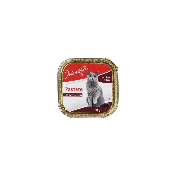 Jeden Tag Katze Pastete mit Rind & Wild