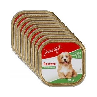Jeden Tag Hund Pastete mit Vielfalt aus Geflügel & Rind