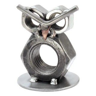 Hinz und Kunst Metall Tier - große Eule