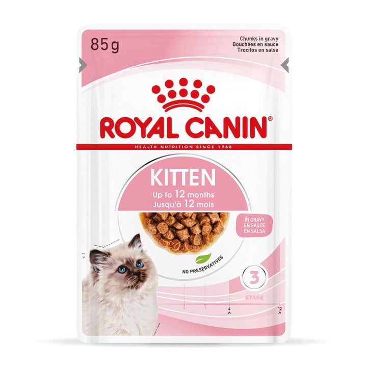ROYAL CANIN KITTEN Nassfutter in Soße für Kätzchen 12x85g