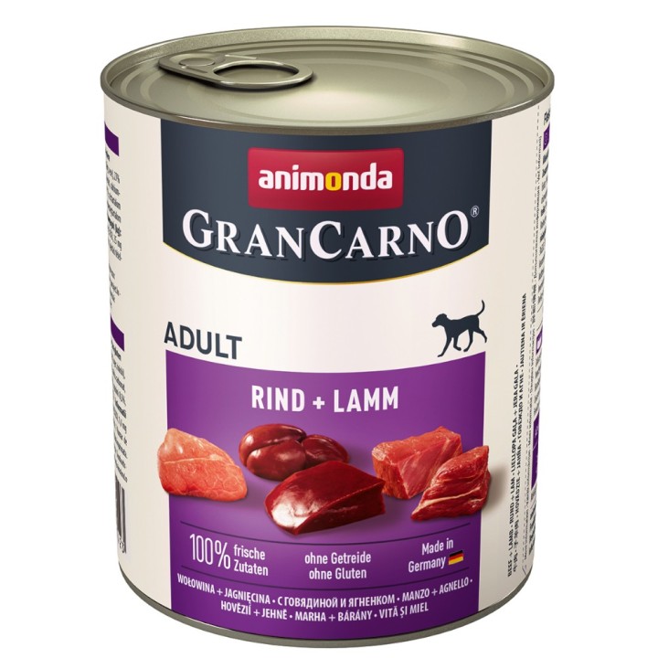 animonda GranCarno Original Adult 6 x 800 g - Rind & Lamm