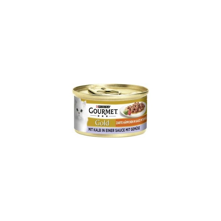 Purina Gourmet Gold Zarte Häppchen in Sauce mit Gemüse mit Kalb