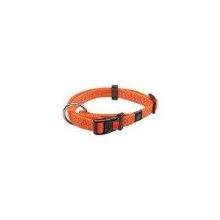 Karlie - Neon & Reflex Hunde-Halsband [30-45 cm x 15 mm, Farbe: Neonorange]