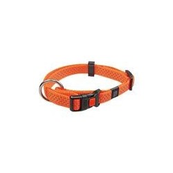 Karlie - Neon & Reflex Hunde-Halsband [30-45 cm x 15 mm, Farbe: Neonorange]