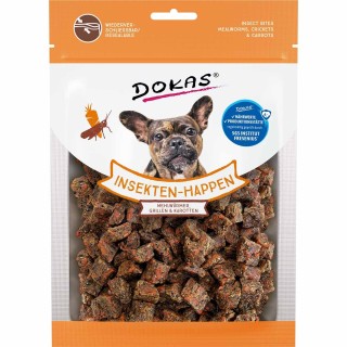 Dokas Insekten-Happen Mehlwürmer, Grillen, Karotte 100g