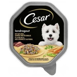 Cesar Landragout mit Geflügel, Gemüse und Petersilie