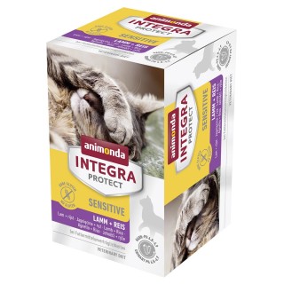 animonda Integra Protect Adult Sensitive Schale 6 x 100 g - Lamm & Reis