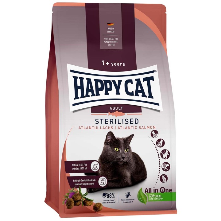 Happy Cat Sterilised Adult Atlantik Lachs 10kg