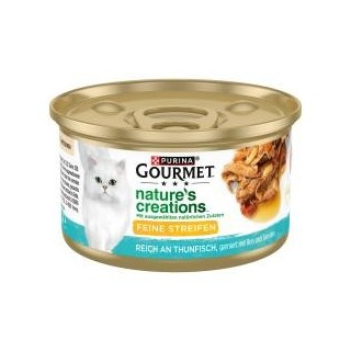 Purina Gourmet Nature's Creations Feine Streifen Reich an Thunfisch