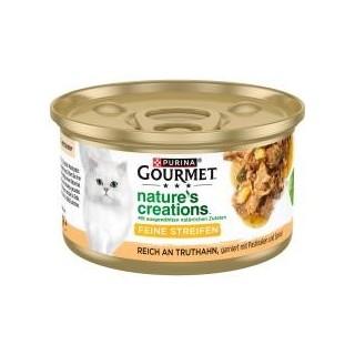 Purina Gourmet Nature's Creations Feine Streifen Reich an Truthahn