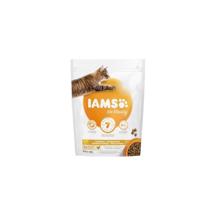 Iams for Vitality Cat Anti-Haarballen mit frischem Huhn