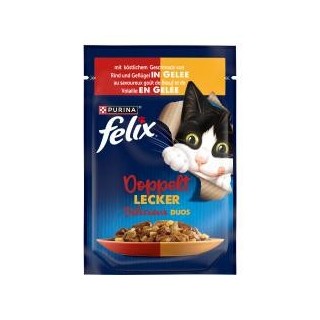 Felix Doppelt lecker in Gelee Rind & Geflügel
