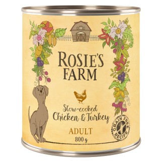 Rosie's Farm Adult 6 x 800 g  - Huhn & Truthahn