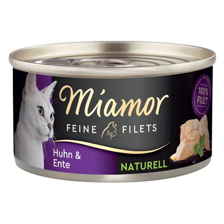 Miamor Feine Filets Naturelle 6 x 80 g - Huhn & Ente