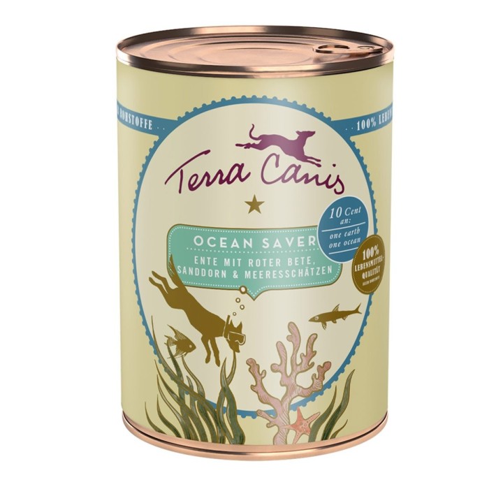 Terra Canis Ocean Lover – Ente mit Roter Bete, Sanddorn und Meeresschätzen 6x400g