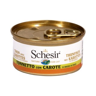 Schesir Cat Brühe Thunfisch & Karotten 24x70g