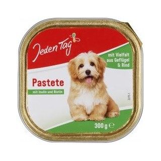 Jeden Tag Hund Pastete mit Vielfalt aus Geflügel & Rind