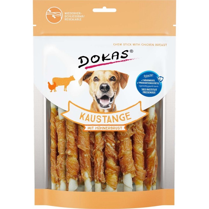 Dokas Hundesnack Kaustange mit Hühnerbrust 200g