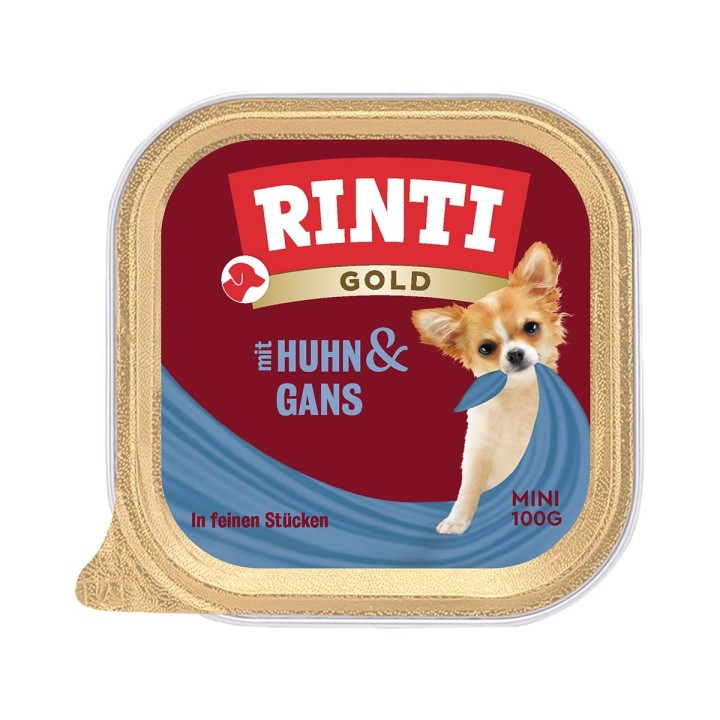 Rinti Gold Mini feine Stückchen von Huhn & Gans 16x100g