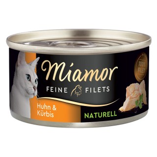 Miamor Feine Filets Naturelle 6 x 80 g - Huhn & Kürbis