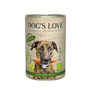 Dog's Love Bio Gartenernte Vegan mit Gemüse und Obst 6x400g