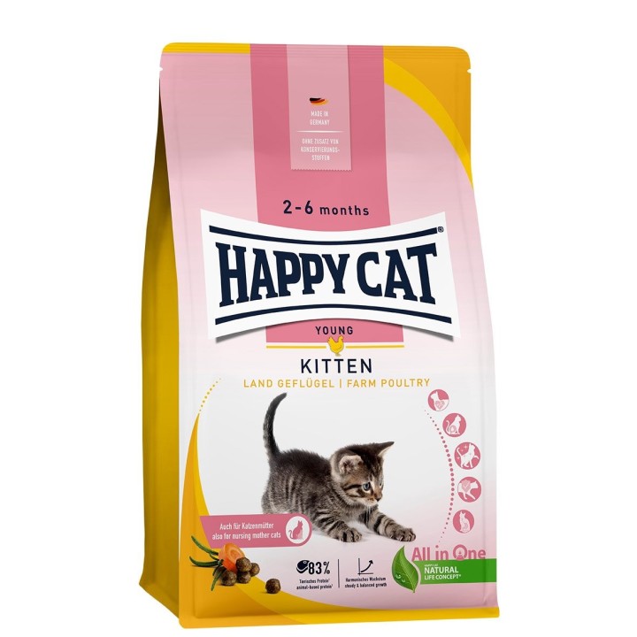 Happy Cat Young Kitten Land Geflügel 1,3kg