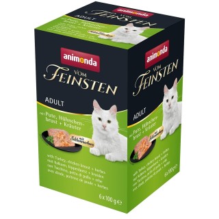 animonda vom Feinsten Adult Schlemmerkern Pute, Huhn und Kräuter