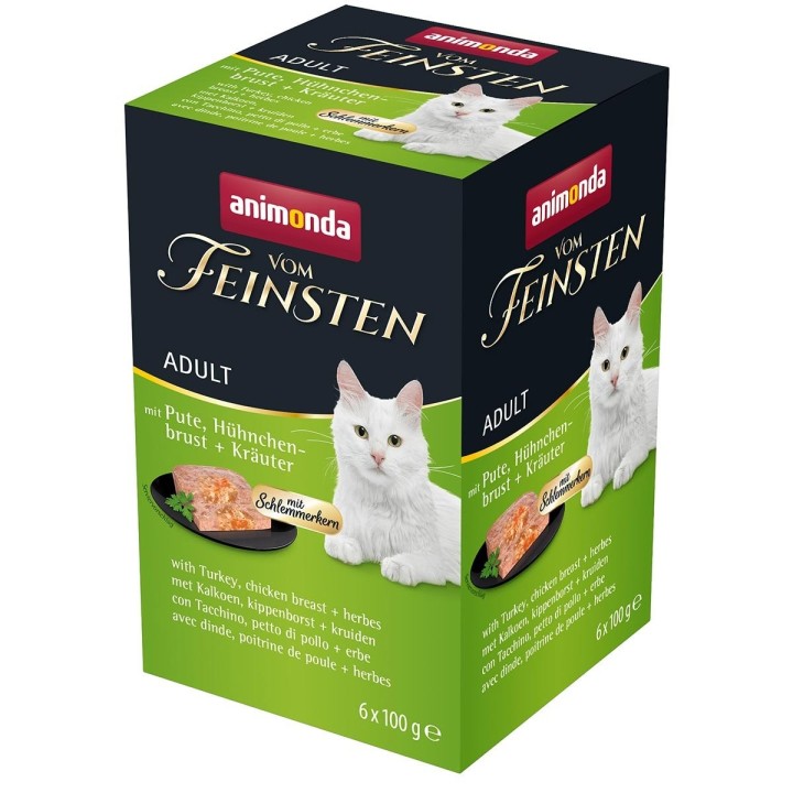 animonda vom Feinsten Adult Schlemmerkern Pute, Huhn und Kräuter