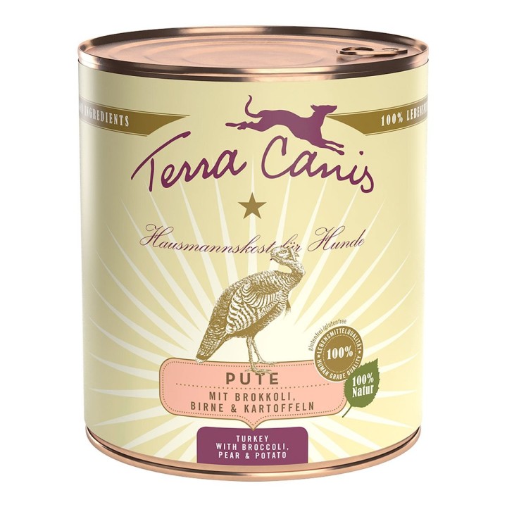 Terra Canis CLASSIC – Pute mit Brokkoli, Birne und Kartoffel 6x800g