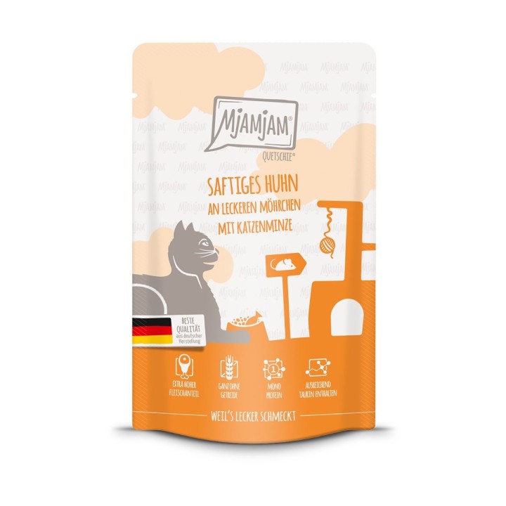 MjAMjAM Quetschie saftiges Huhn an leckeren Möhrchen 12x125g