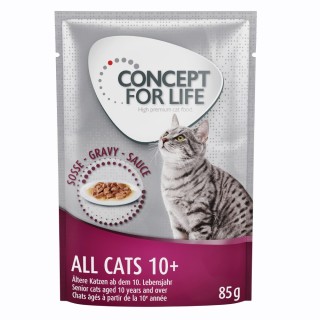Sparpaket Concept for Life 48 x 85 g -  All Cats 10+ in Soße