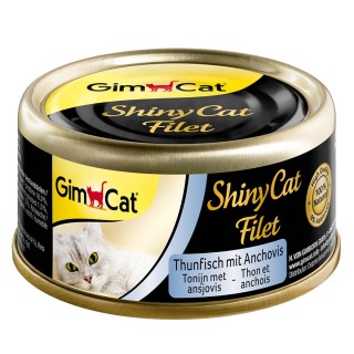 GimCat ShinyCat Filet Thunfisch & Anchovis 6x70g