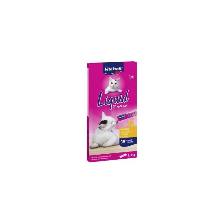 Vitakraft Katzensnack Liquid Snack mit Huhn + Taurin