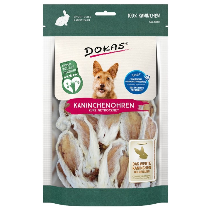 Dokas Kaninchenohren mit Fell - Sparpaket: 3 x 100 g