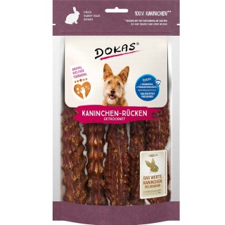 Dokas Hundesnack Kaninchenrücken getrocknet 120g