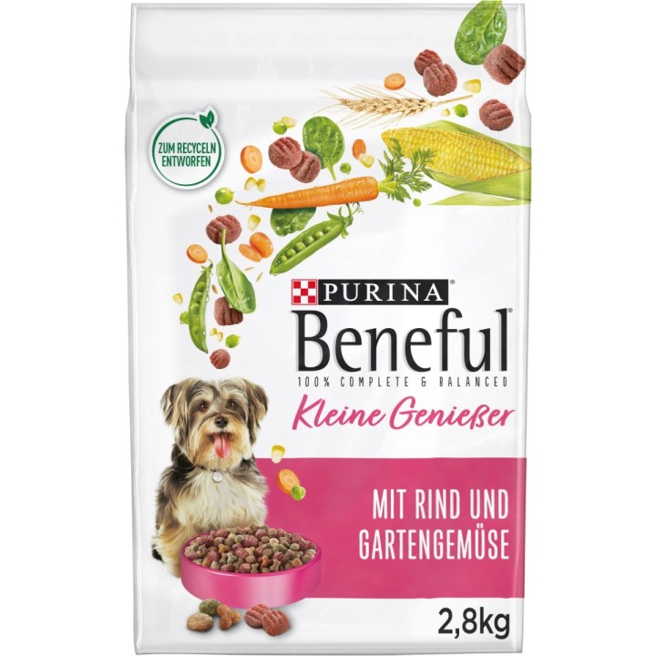 PURINA BENEFUL Kleine Genießer, Rind & Gemüse 2,8kg