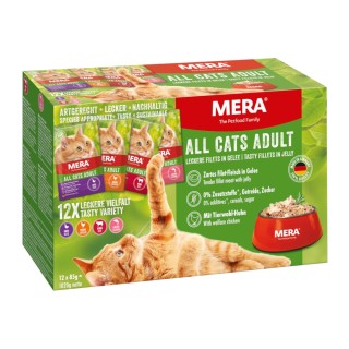 Mixpaket mera Cats Adult 12 x 85 g - 12 x 85 g