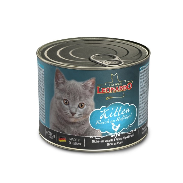 Leonardo Kitten reich an Geflügel 6x200g