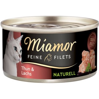 Miamor Feine Filets naturell Thun & Lachs 24x80g