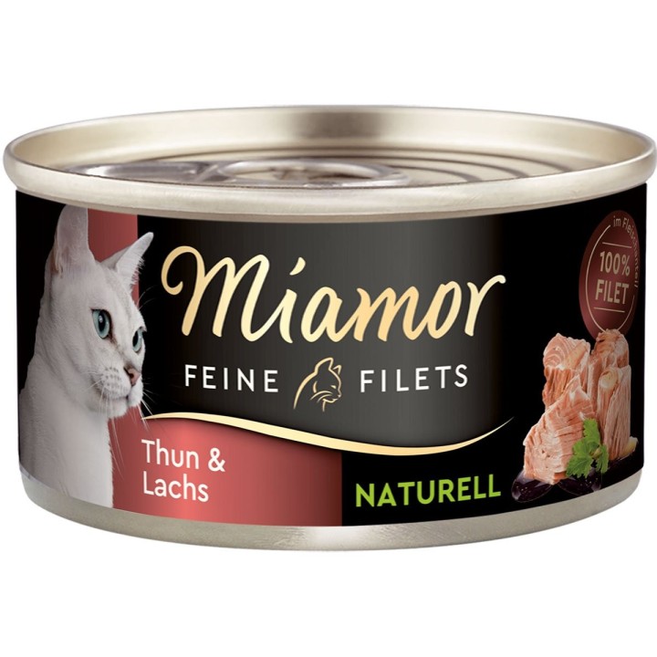 Miamor Feine Filets naturell Thun & Lachs 24x80g