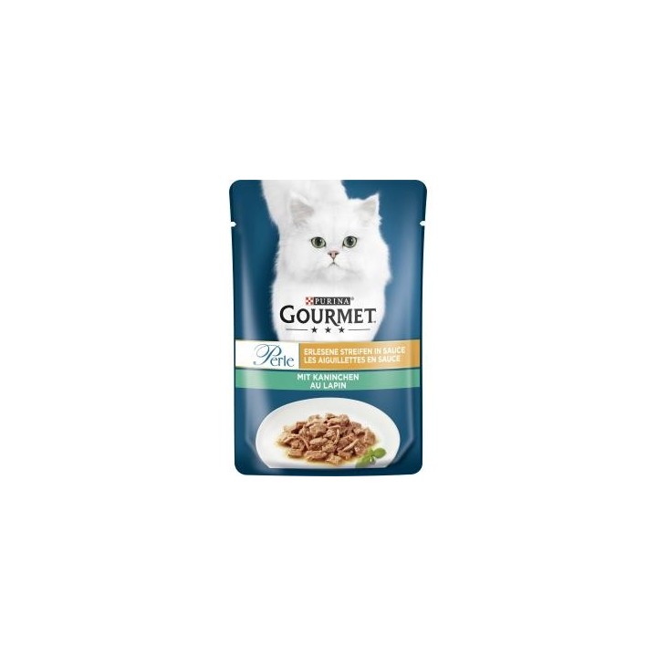 Purina Gourmet Perle Erlesene Streifen in Sauce mit Kaninchen