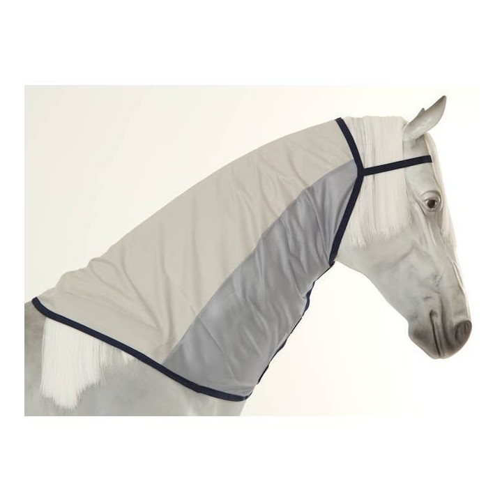Bucas Buzz-Off Rain Combi Neck - silver/blue - Halsteil