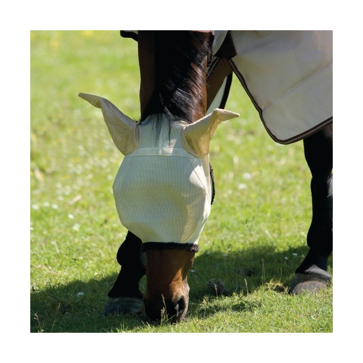 Horseware Fliegenmaske Amigo Fly Mask - oatmeal/brown