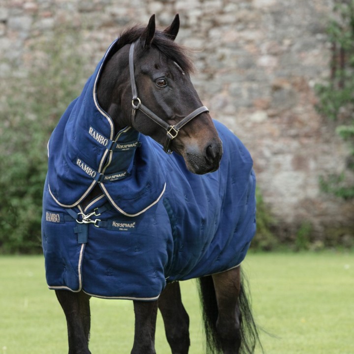 Horseware Deluxe Rambo Stable Plus 200g - Champagne/Navy