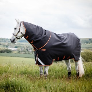 Horseware Rambo Supreme Turnout Medium 200g - Black/Orange