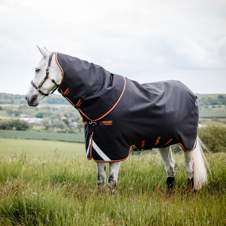 Horseware Rambo Supreme Turnout Medium 200g - Black/Orange
