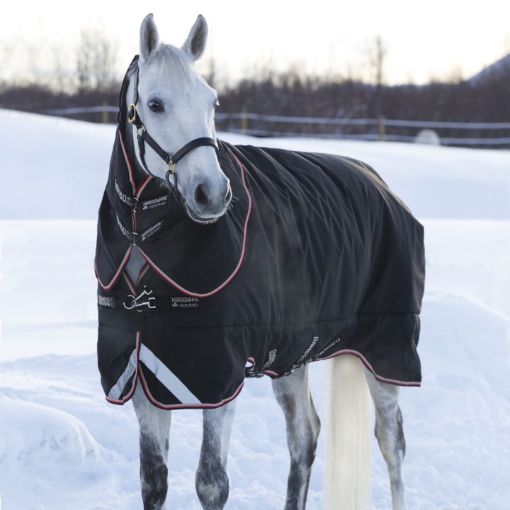 Horseware Rambo Supreme Turnout Heavy 420g - Black/Orange