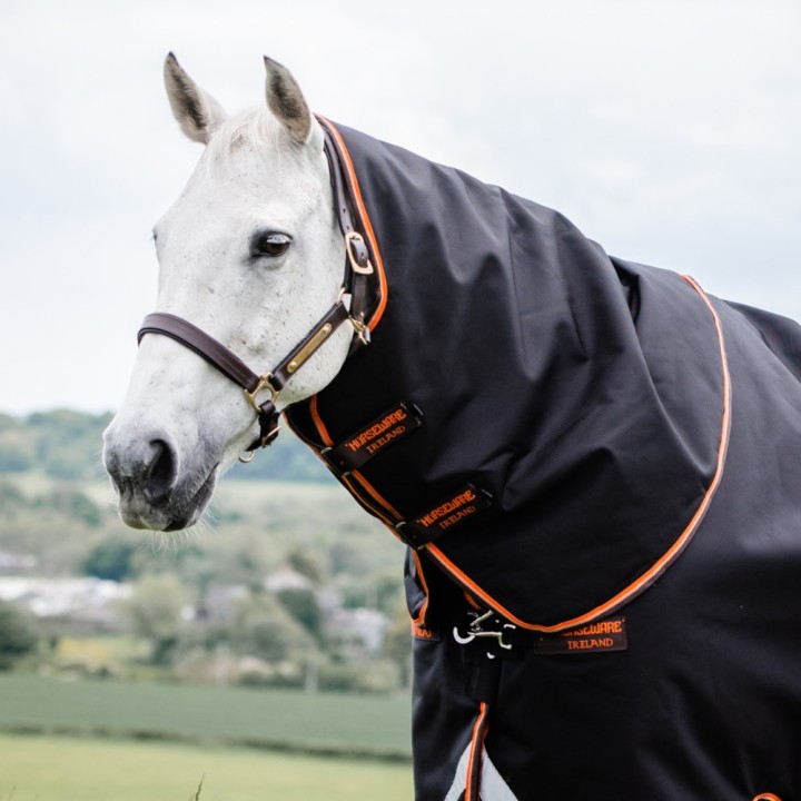 Horseware Rambo Supreme Hood 150g - Black/Orange