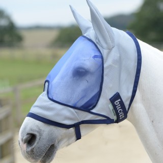 Bucas Buzz-Off Delux Mask & Ears - Blue