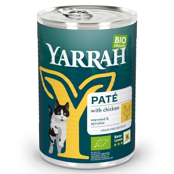 Sparpaket Yarrah Bio Pâté  24 x 400 g - Bio-Huhn